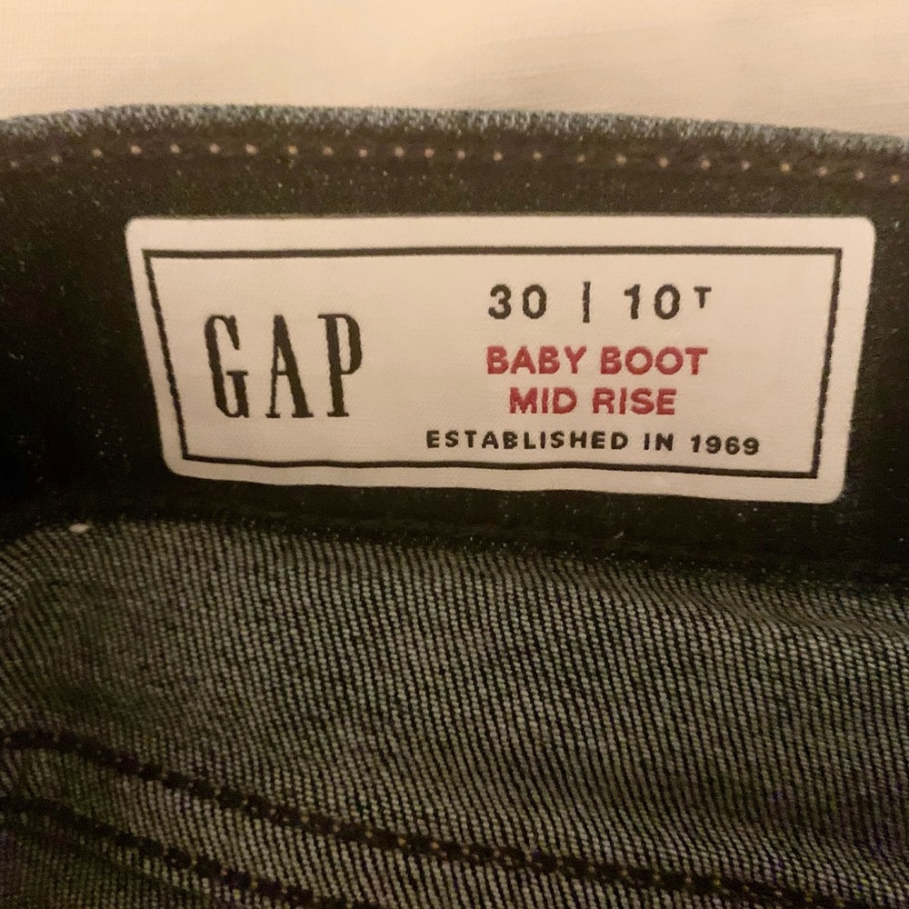 GAP Baby Boot Mid Rise Jeans Blue Size 30 Tall